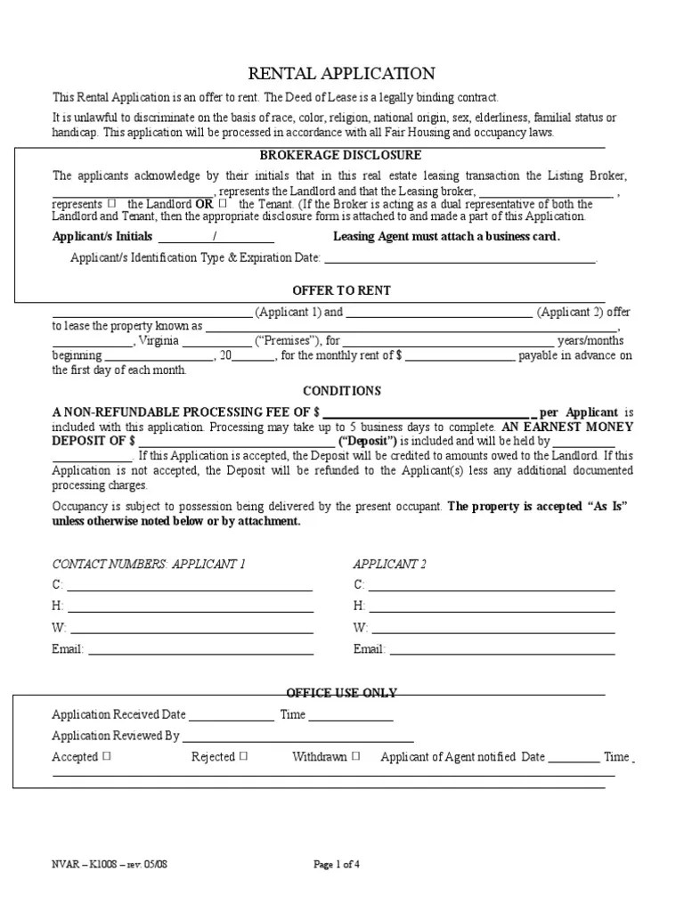511468690 virginia rental application formdocx lease leasehold