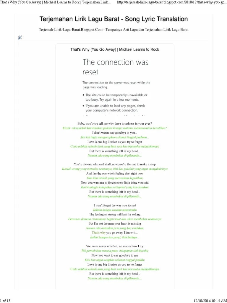 Lirik Lagu Too Good At Say Goodbye Dan Terjemahan