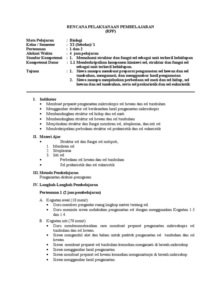 Top pdf contoh rpp ekonomi sma kurikulum 2013 re (1) dikompilasi oleh 123dok.com. Contoh Rpp Biologi Sma Kelas Xi Kurikulum 2013 Pdf