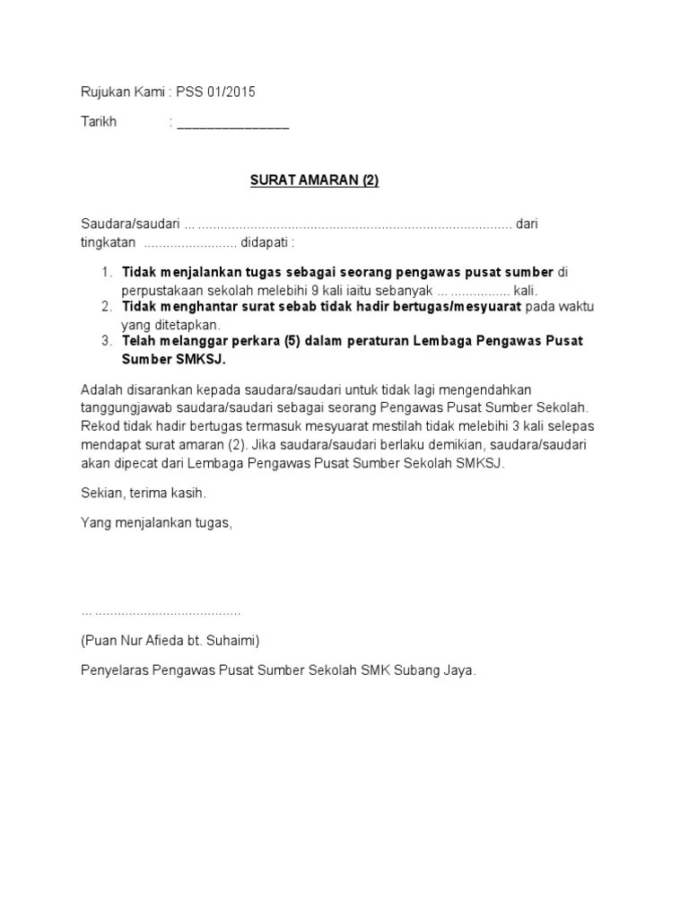 Berikut contoh surat lamaran pekerjaan yang bisa kamu download file dokumennya juga, link di bagian akhir artikel. Contoh Surat Rasmi Tidak Datang Sekolah - Nastarz