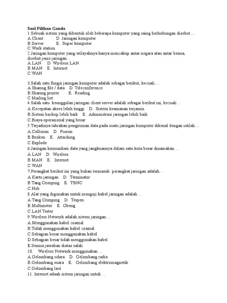 Pada komputer, komponen yang merupakan otak komputer terpasang pada bagian yang bernama: Contoh Soal Jaringan Komputer Soal Ujian Jaringan Komputer Helmi Kediris Contoh Soal Latihan Ukg Teknik Komputer Dan Jaringan Smk Online Kumpulan Terkini Simulasi Tryout Soal Uji Kompetensi Guru Ukg Online