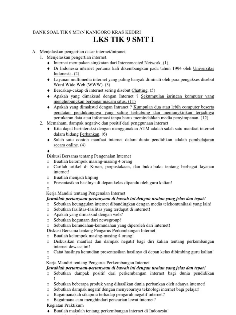 LKS Tik 9 SMT I | PDF