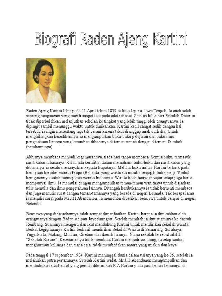 Biografi R.A Kartini | PDF