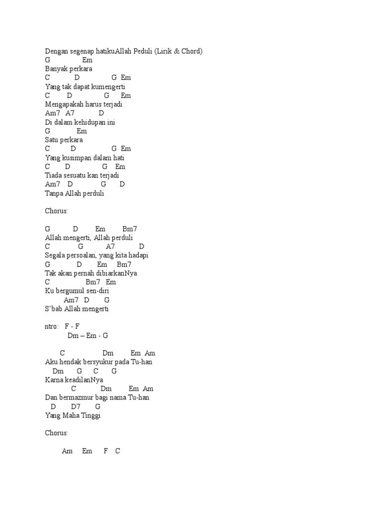 Sorry, no related chords at this time. Chord Gitar Lagu Rohani Pdf