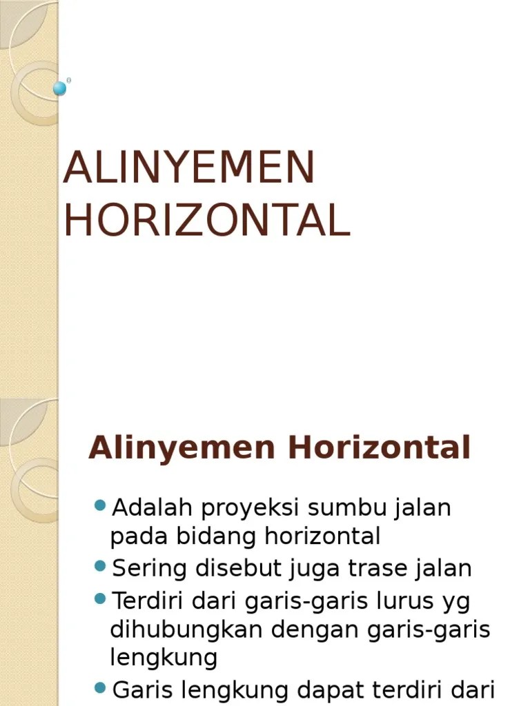 Bab V. Alinyemen Horizontal (Bag 1) | PDF