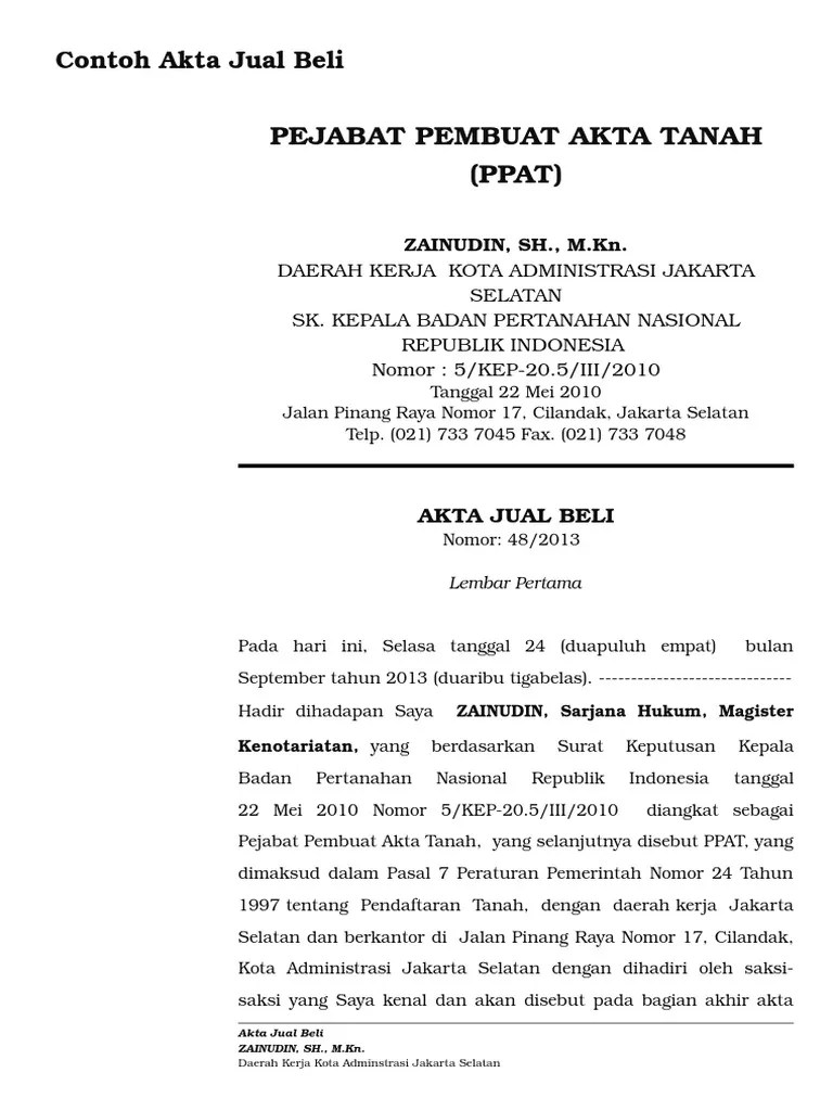 25.07.2017 · setelah pada bagian sebelumnya telah dibahas tentang contoh perhitungan soal pph pasal 4 ayat 2, kali pembahasan dilanjutkan dengan penjelasan beberapa contoh soal mengenai pph pasal 4 ayat 2 lainnya seperti pajak atas hadiah undian, pengalihan hak atas tanah dan bangunan, usaha jasa konstruksi, persewaan tanah bangunan, serta atas penghasilan dari wajib pajak yang memiliki peredaran bruto. Contoh Ajb Pdf