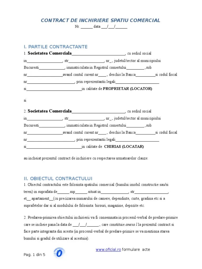 Contractul de inchiriere este un tip de contract de locatiune ce are ca obiect o. AscuÈ›it Lubrifia Rapid Ce Formular Va Sta La Baza Contractului De Inchiriere Missingpiecesmovie Com