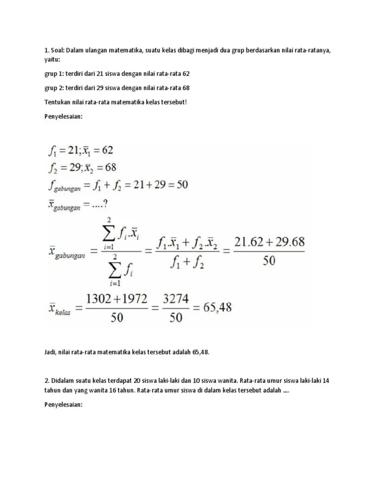 Penyajia data dan menentukan modus data. Contoh Soal Statistika