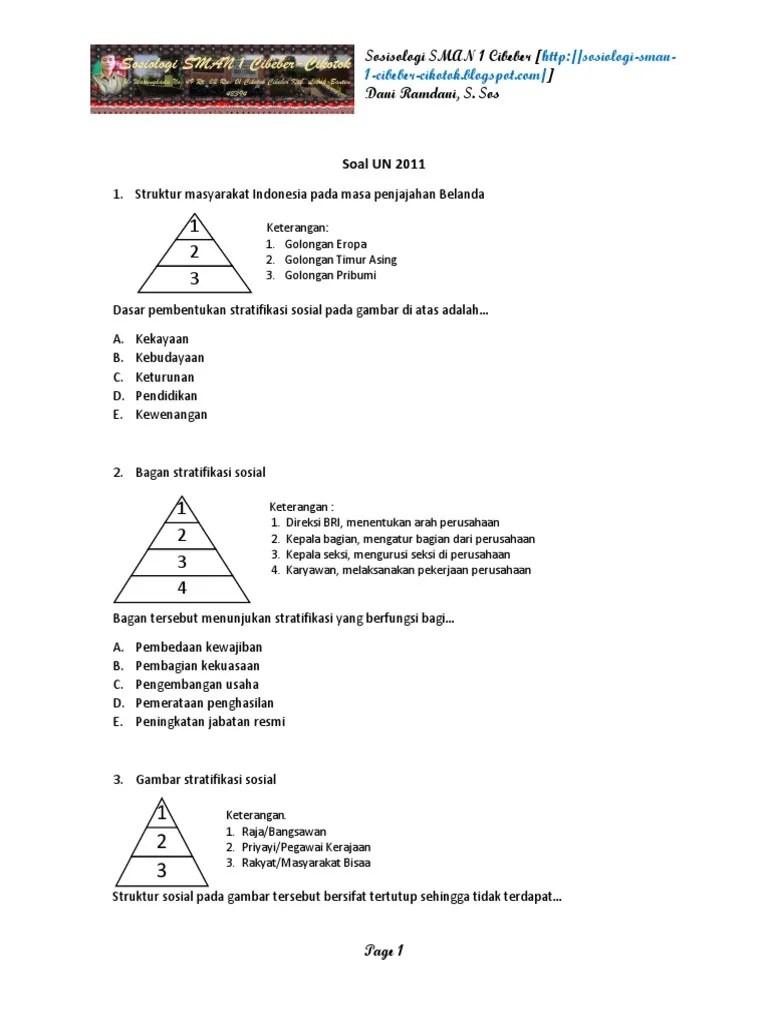 Soal Un 2011 Materi Kelas Xi | PDF