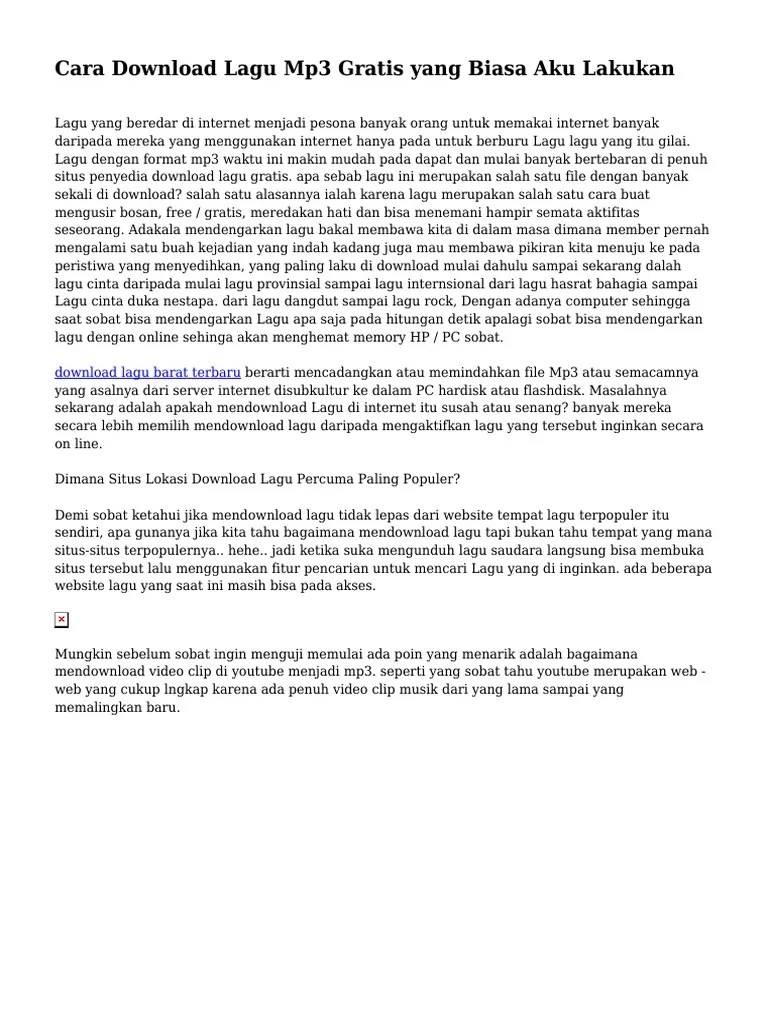 Download Lagu Lama Barat Mp3 Gratis