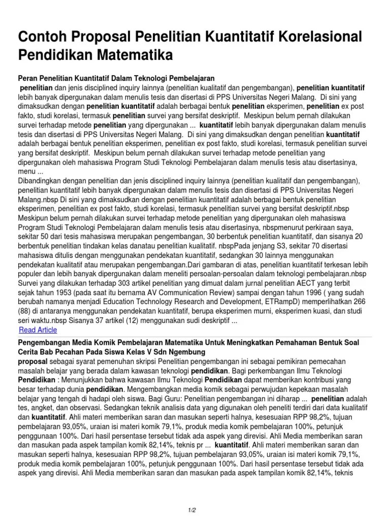 Download 101 contoh skripsi penelitian kuantitatif (pdf) pgsd dengan sekali . Judul Skripsi Pendidikan Bahasa Inggris Kuantitatif Terkait Pendidikan