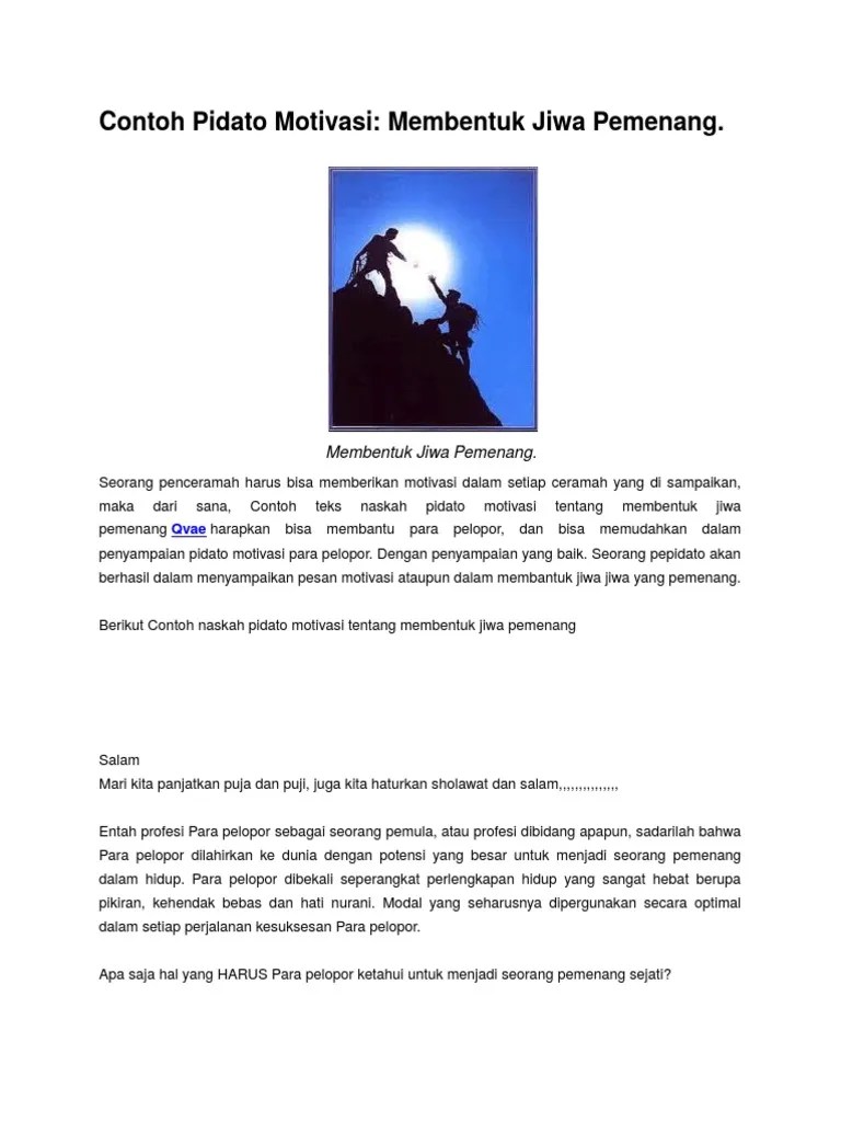 Nov 14, 2018 · soal pilihan ganda dan jawaban dasar struktur algoritma, soal pilihan ganda dan jawaban struktur kontrol & perulangan, soal pilihan ganda dan jawaban penerapan dari. Contoh Pidato Motivasi Pdf