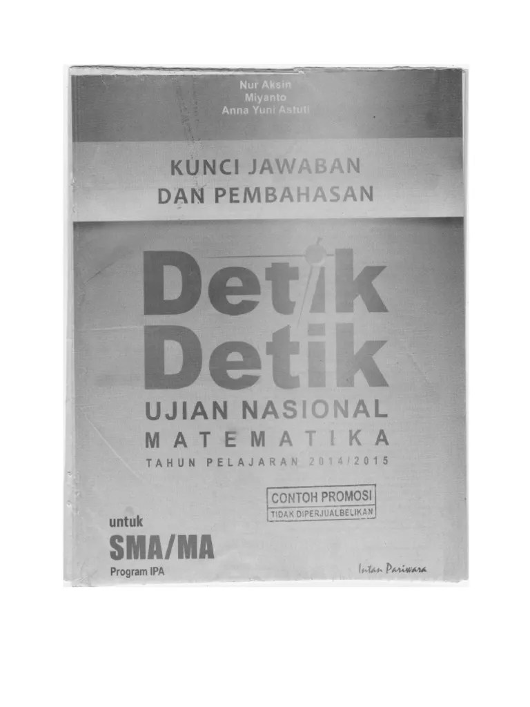 Download bocoran soal un ipa … Kunci Jawaban Detik Detik Matematika Sma Ipa 2015