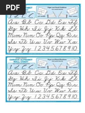 cursive printable chart cursive alphabet pdf letter
