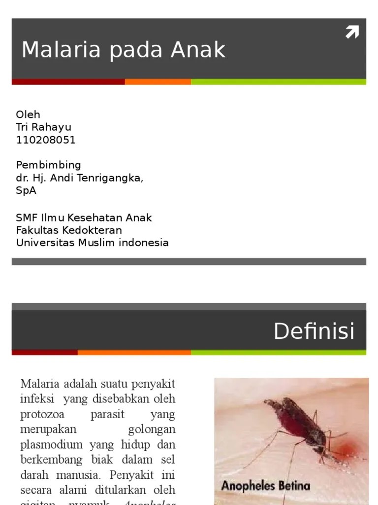 Malaria Anak | PDF