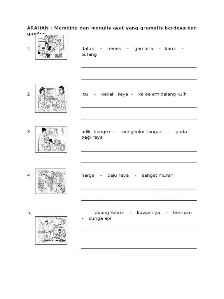 Gambar Latihan Bahasa Melayu Tahun 3 Bina Ayat : Soalan Bina Ayat Bahasa Melayu Tahun 3 Presidensial