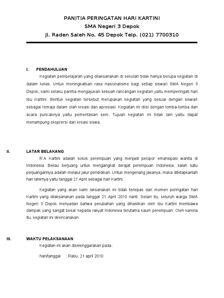 Contoh proposal kegiatan peringatan maulid nabi muhammad saw . Contoh Proposal Pdf