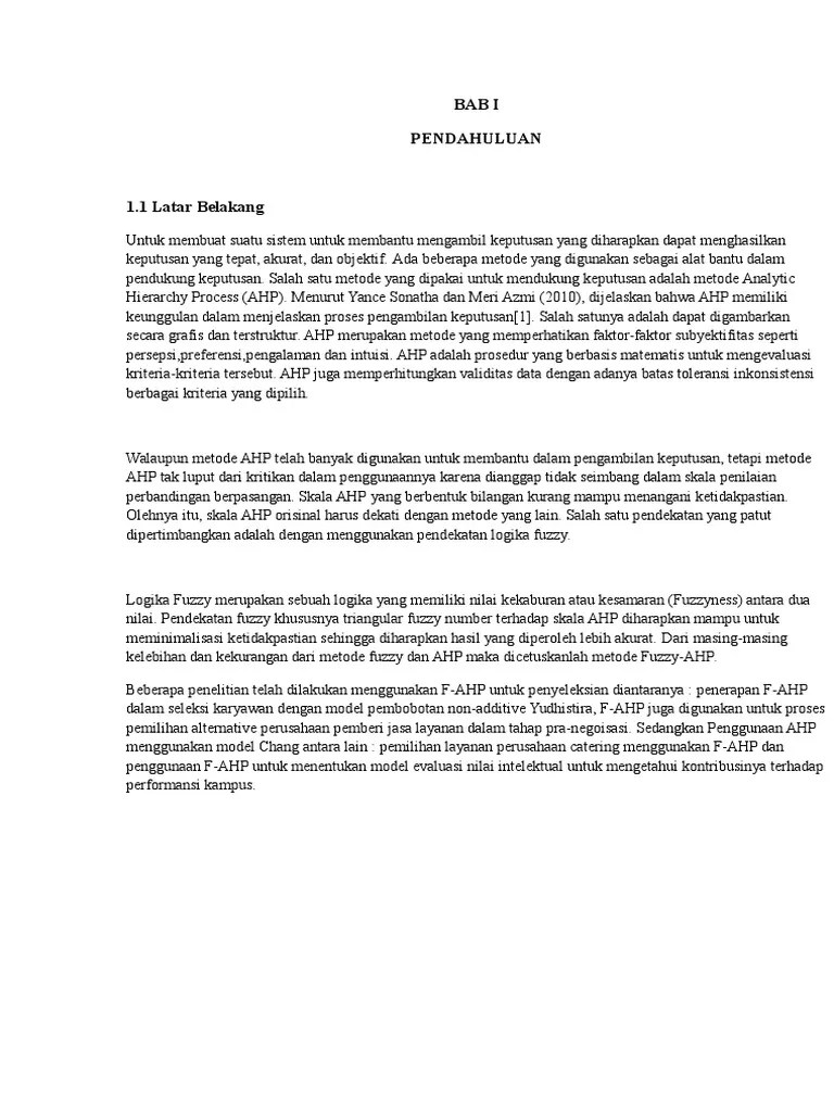 Fuzzy Ahp | PDF
