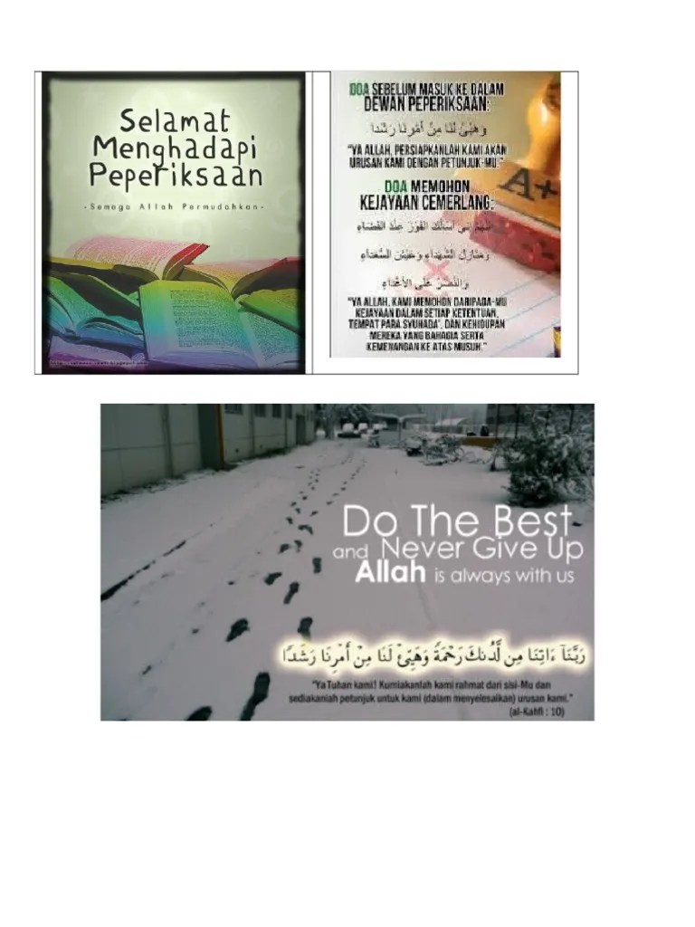 Peperiksaan bukanlah musuh yang mesti digeruni sebaliknya ia adalah s. Kata Semangat Peperiksaan Pdf