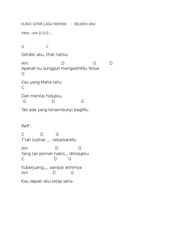 Kunci Gitar Lagu Rohani | PDF