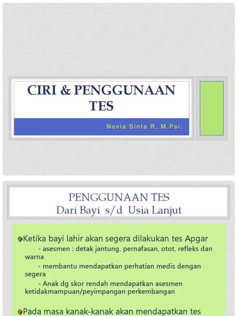 Cermati setiap pernyataan dan lakukan yang diminta penguji anda. Ciri - Penggunaan Alat Tes EPPS