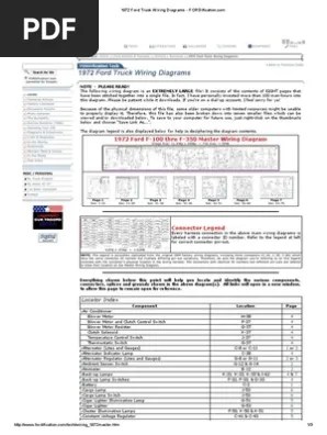 Take a look at our prices and let us know how we can help you with your project! 1972 Ford Truck Wiring Diagrams Fordification Pdf Switch Machines