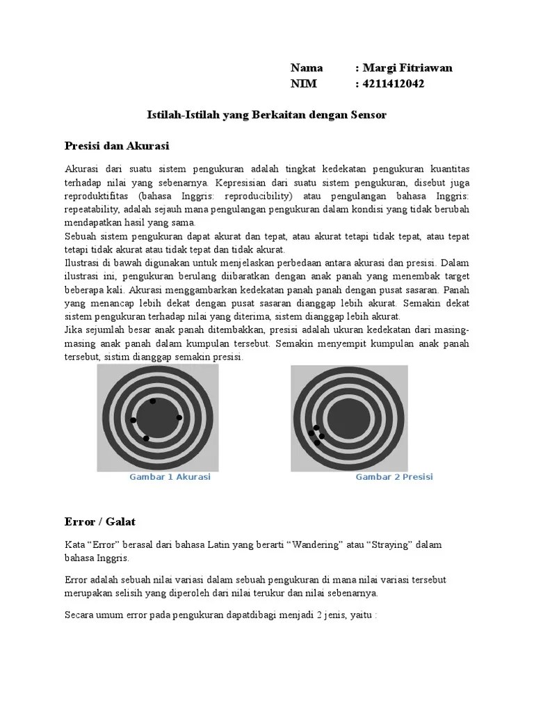 Presisi Dan Akurasi | PDF