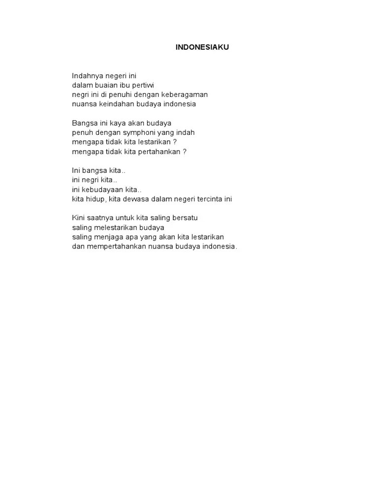 Contoh Puisi Kebudayaan | PDF