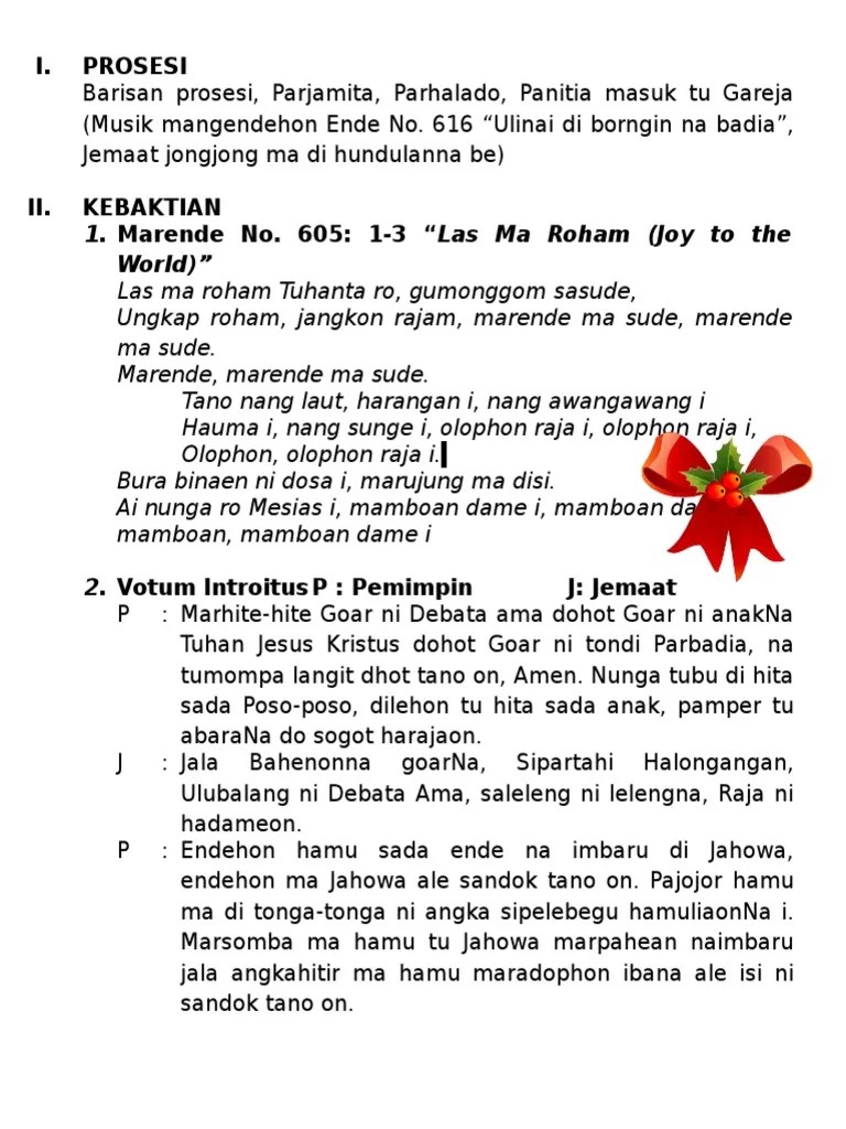 25 inspirasi keren bahan liturgi natal sekolah minggu. Tertib Acara Perayaan Natal Punguan Hutabarat