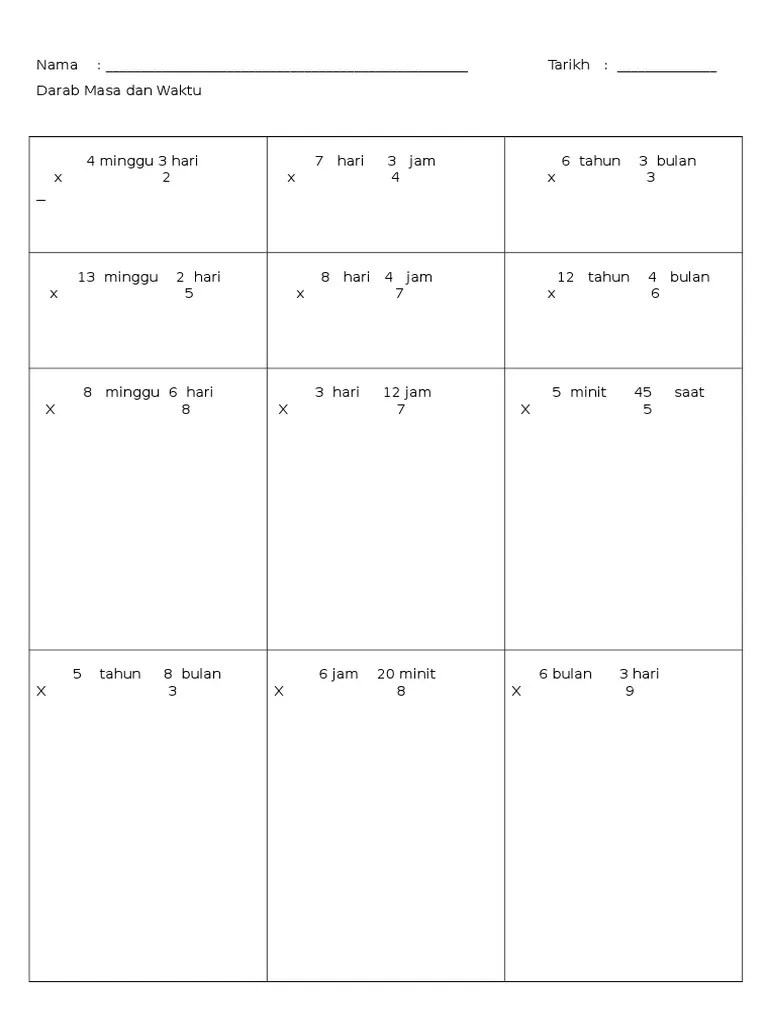 Darab Masa Dan Waktu Tahun 4 Pdf