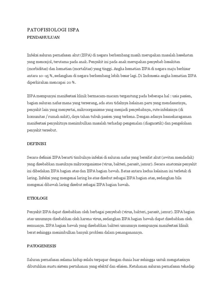 Patofisiologi Ispa | PDF