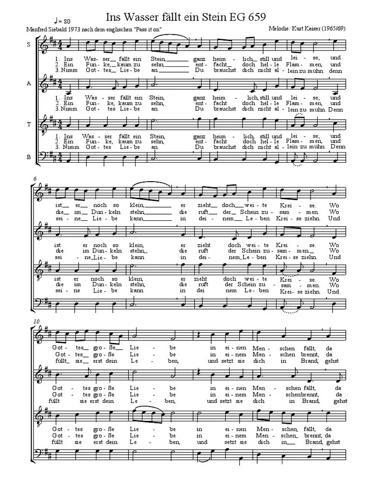 Entdecke (und sammle) deine eigenen pins bei pinterest. Ins Wasser SATB