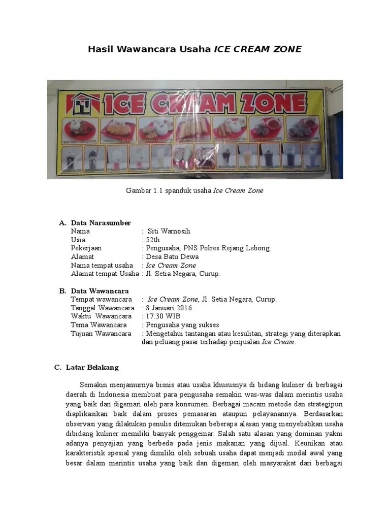 Bisnis coffee shop (kedai kopi) di indonesia terus mengalami pertumbuhan. Laporan Hasil Wawancara Pengusaha Pdf