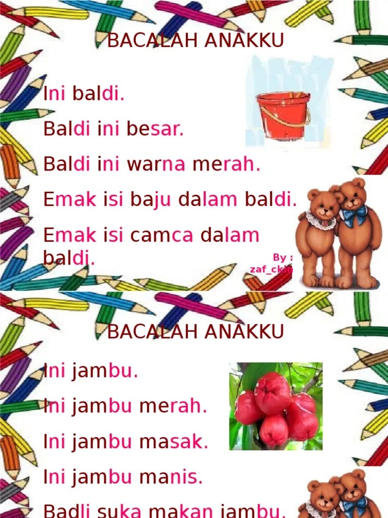 · belajar membaca buku bacalah anakku 1, 2 dan 3. Bacalah Anakku 5 Pdf