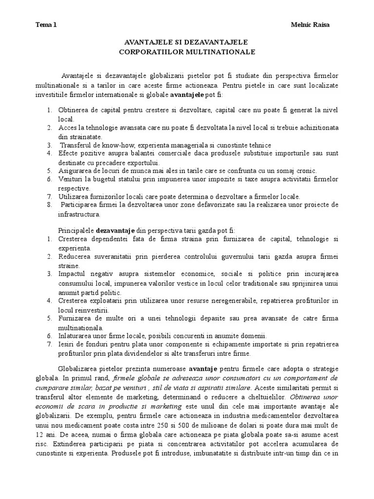 Globalizarea în mexic a fost un fenomen de deschidere economică, politică și socială . Avantajele Si Dezavantajele Globalizarii Pietelor Pdf