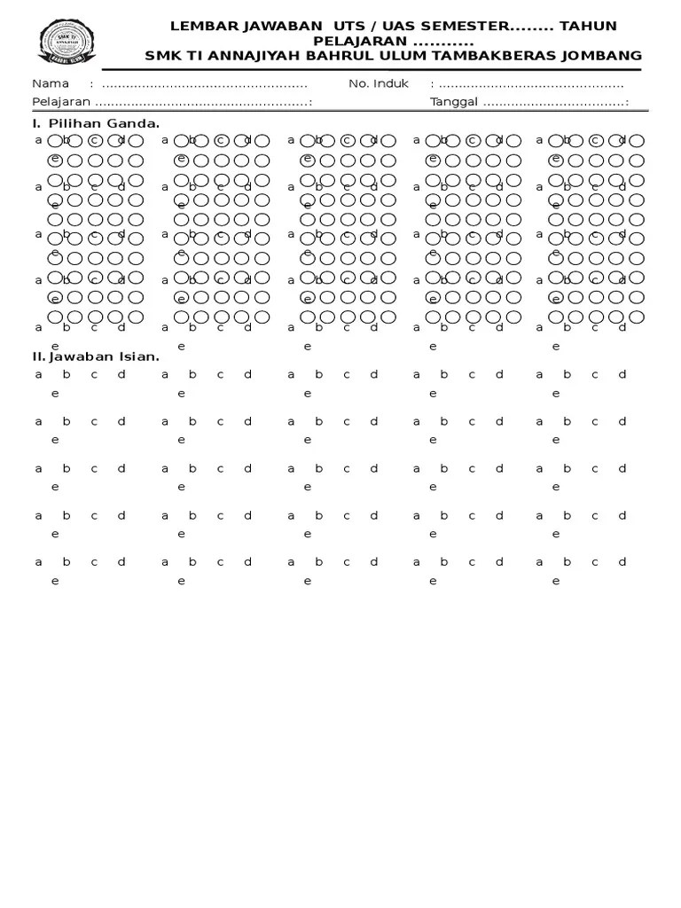 download file format.xlsx microsoft excel. Lembar Jawaban Uts Pdf