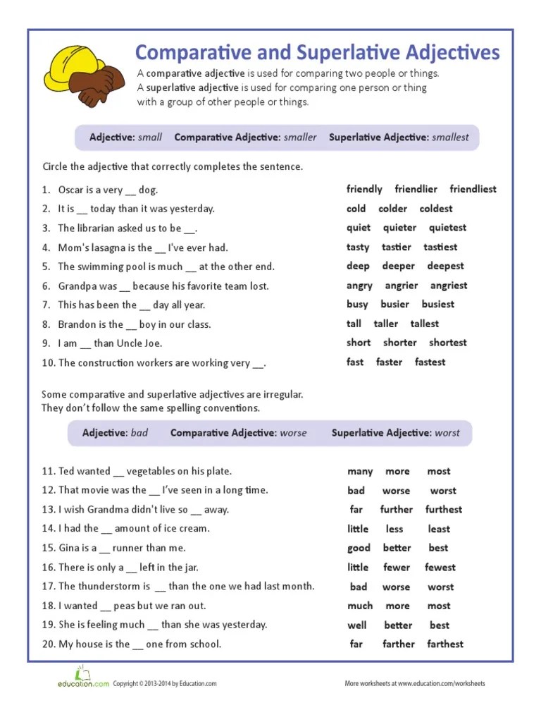 Great Grammar Adjectives Compare PDF | PDF | Reference | Grammar