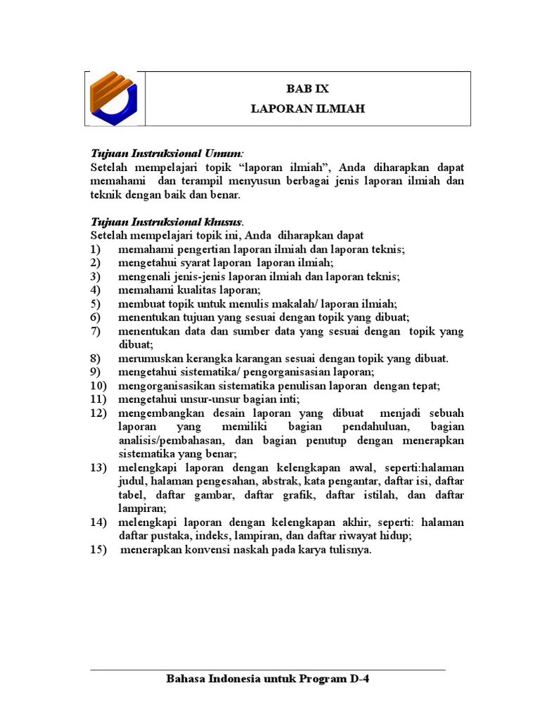 Laporan Ilmiah | PDF
