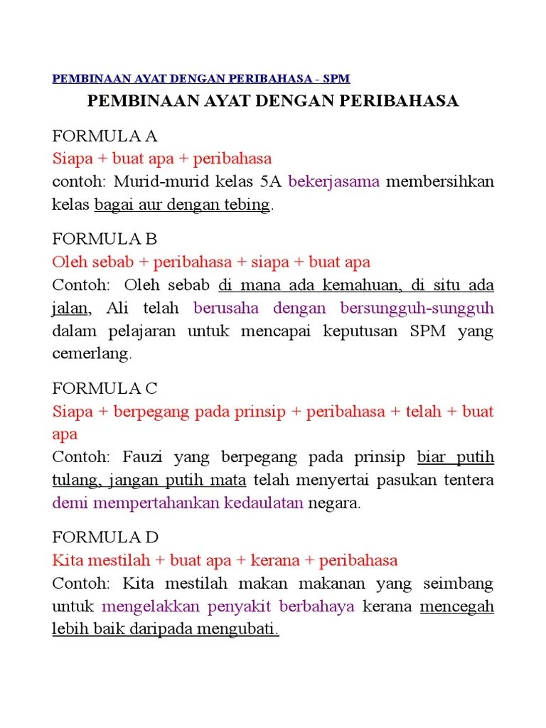 20 peribahasa tema masyarakat & negara berserta maksud dan contoh ayat dalam karangan. Bina Ayat Dengan Peribahasa Pdf