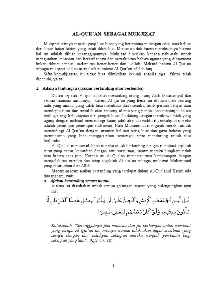 Mukjizat Alquran | PDF