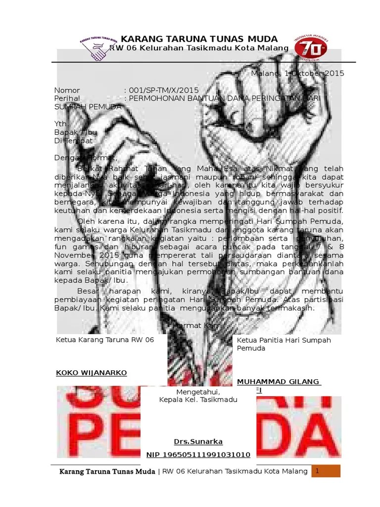 PROPOSAL Sumpah Pemuda | PDF