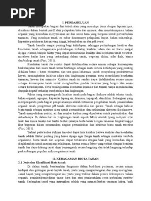 Biologi Tanah | PDF