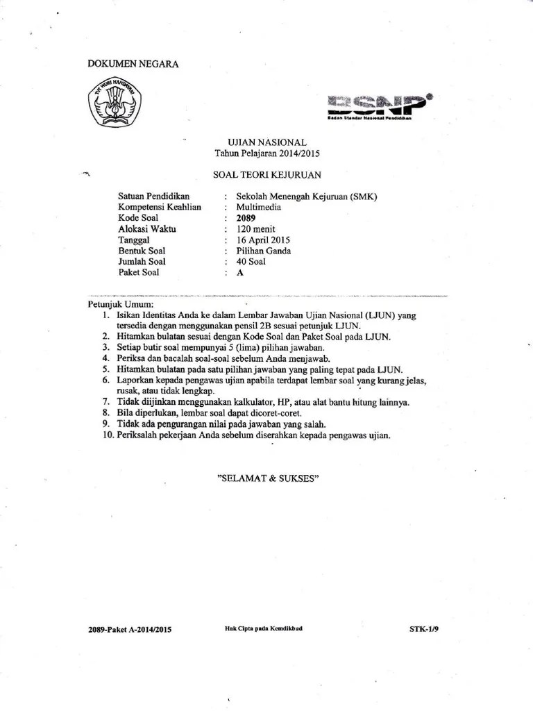 Interface yang ditunjuk tanda panah ke 1 pada. Soal Un Teori Kejuruan Multimedia 2015 Paket 4 Pdf