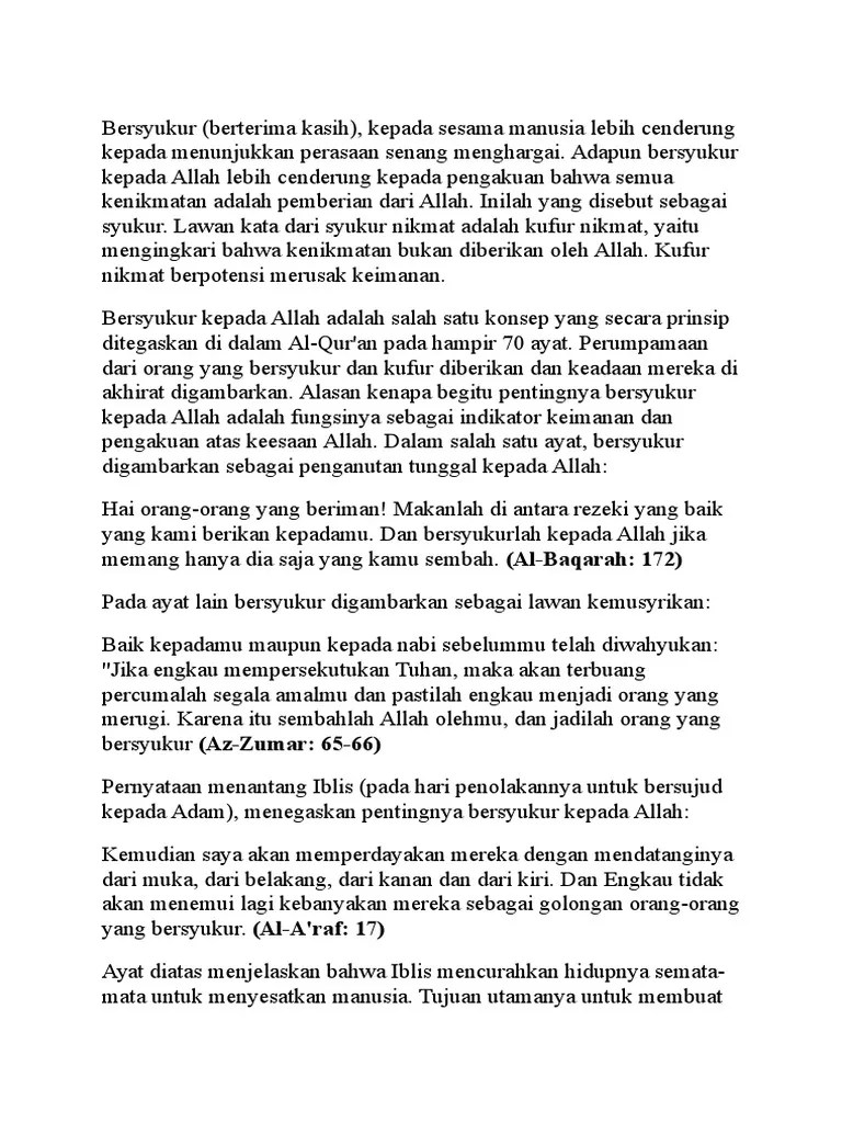 Bersyukur | PDF