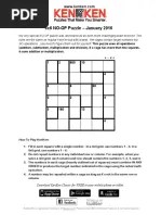 kenken puzzles
