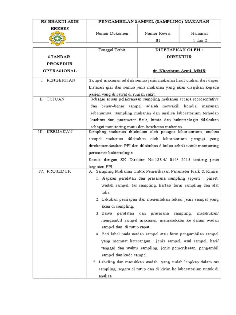 Pemeriksaan Makanan &amp; Minuman | PDF