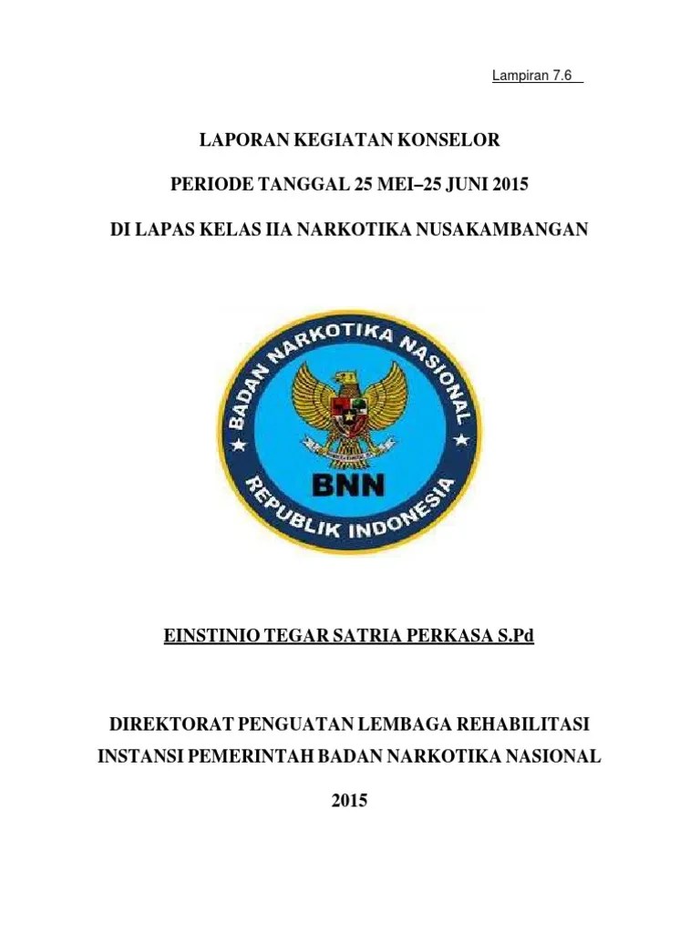 Laporan Konselor Nusakambangan | PDF