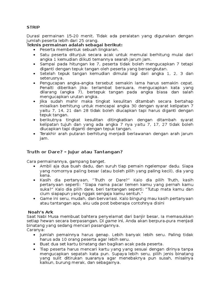 (bakal lebih panas kalau antara pacar atau gebetan) 3. Tantangan Dare Untuk Pacar Nggede Buzz