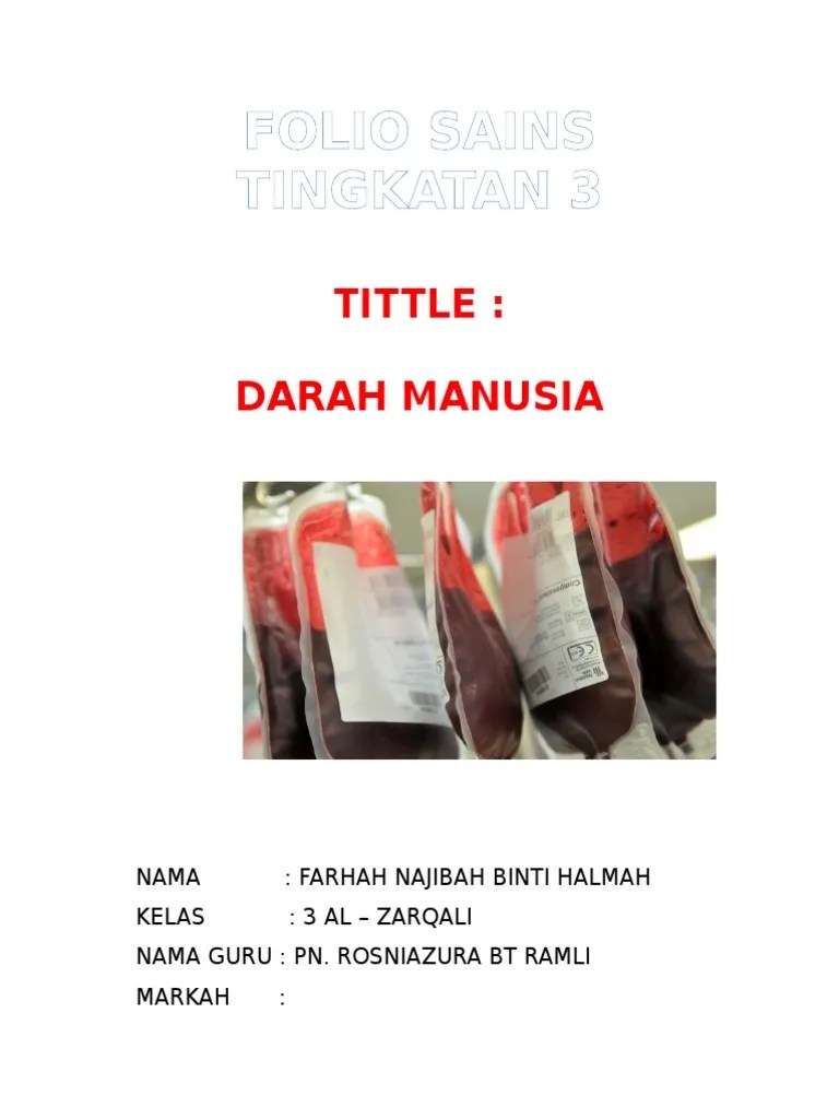 Muka Depan Isi Kandungan Contoh Folio Sains : Folio Sains Tingkatan 2 2020 Membalik Buku Halaman 1 35 Anyflip
