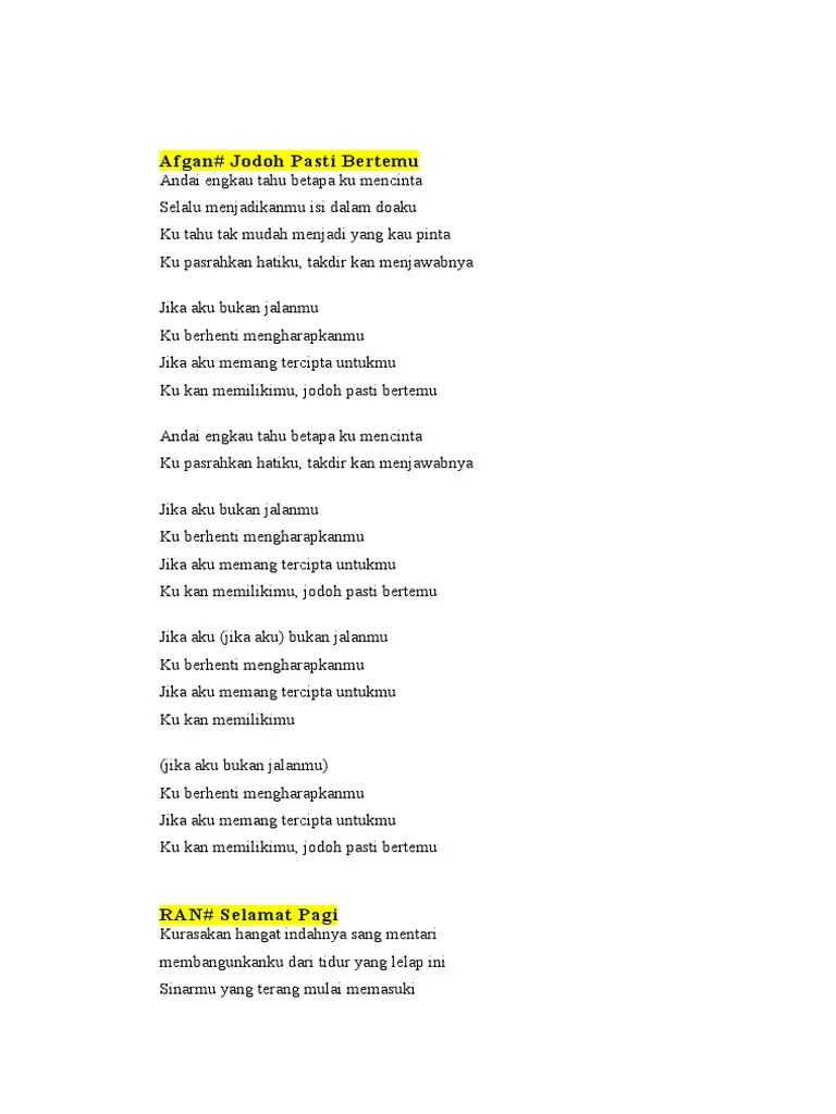 Lirik Lagu Kaulah Takdirku Dangdut